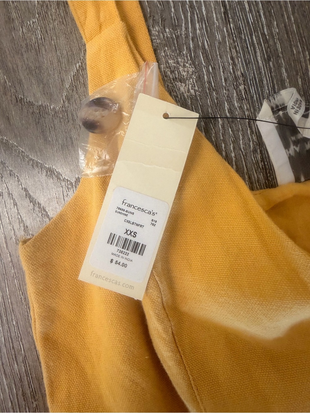 Harper Heritage Yellow Button-Front Sheath Dress 0379 - Picture 4 of 6